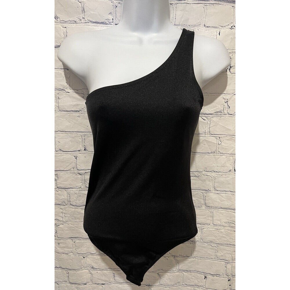 Urban outfitters Out From Under Ribbed one shoulder asymmetrical BodySuit Small